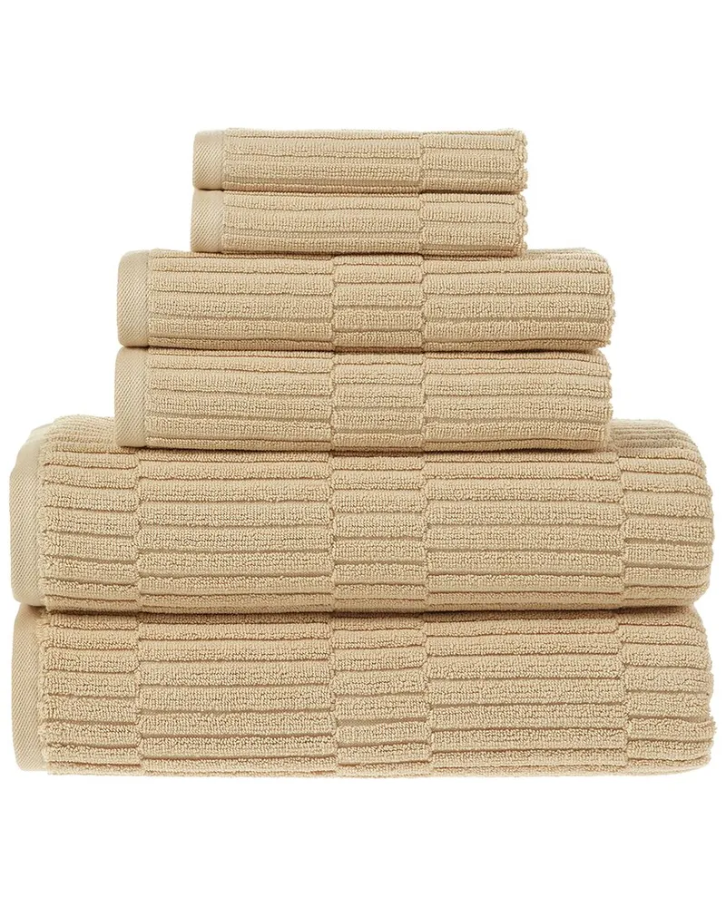Alexis Antimicrobial Oxford 6Pc Towel Set Nocolor