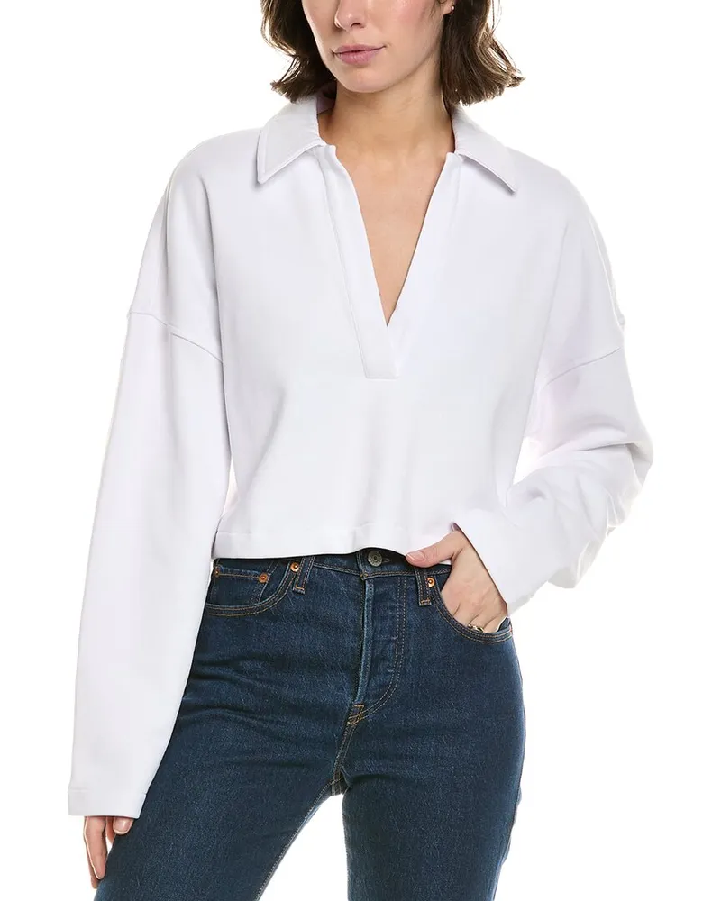 Rebecca Minkoff Park Rugby Shirt White