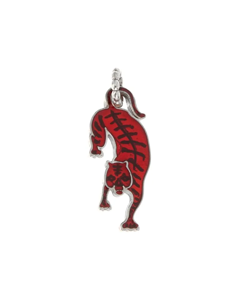 Gucci Silver Tiger Enamel Pendant Nocolor