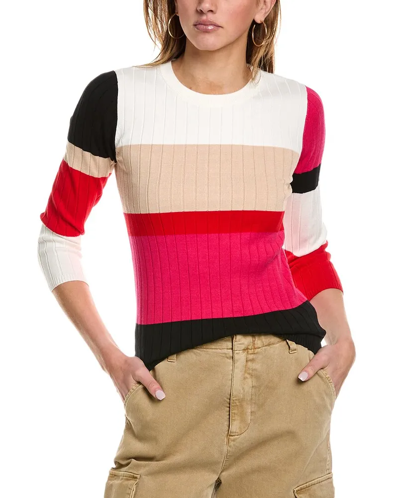 Elie Tahari The Remy Sweater Pink