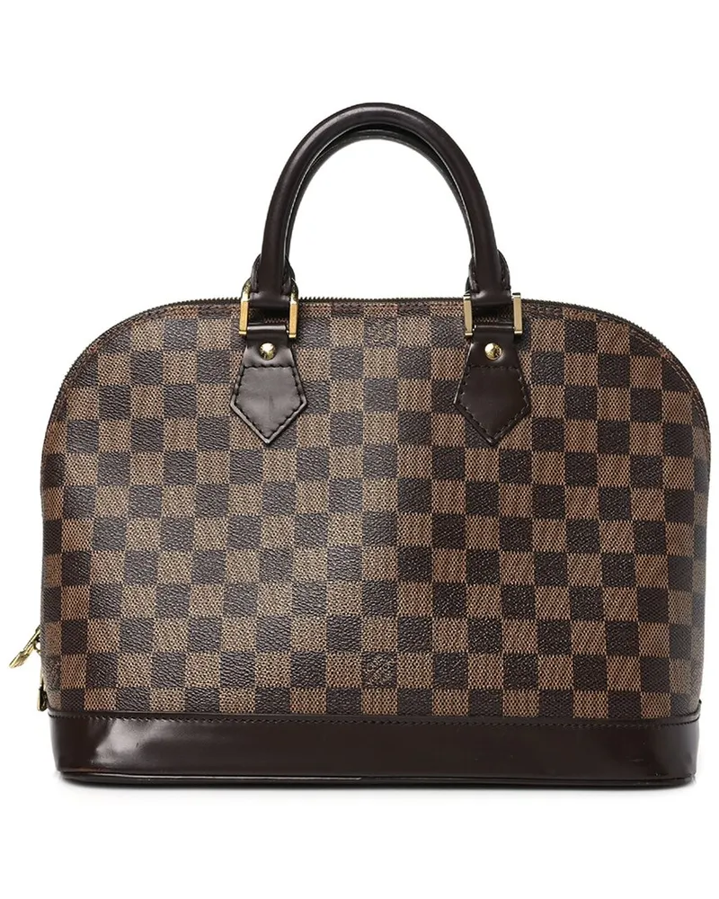Louis Vuitton Brown Damier Ebene Coated Canvas Alma (Authentic Pre-Loved Brown