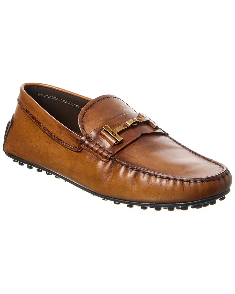 TOD'S TOD’s T Timeless Leather Loafer Brown