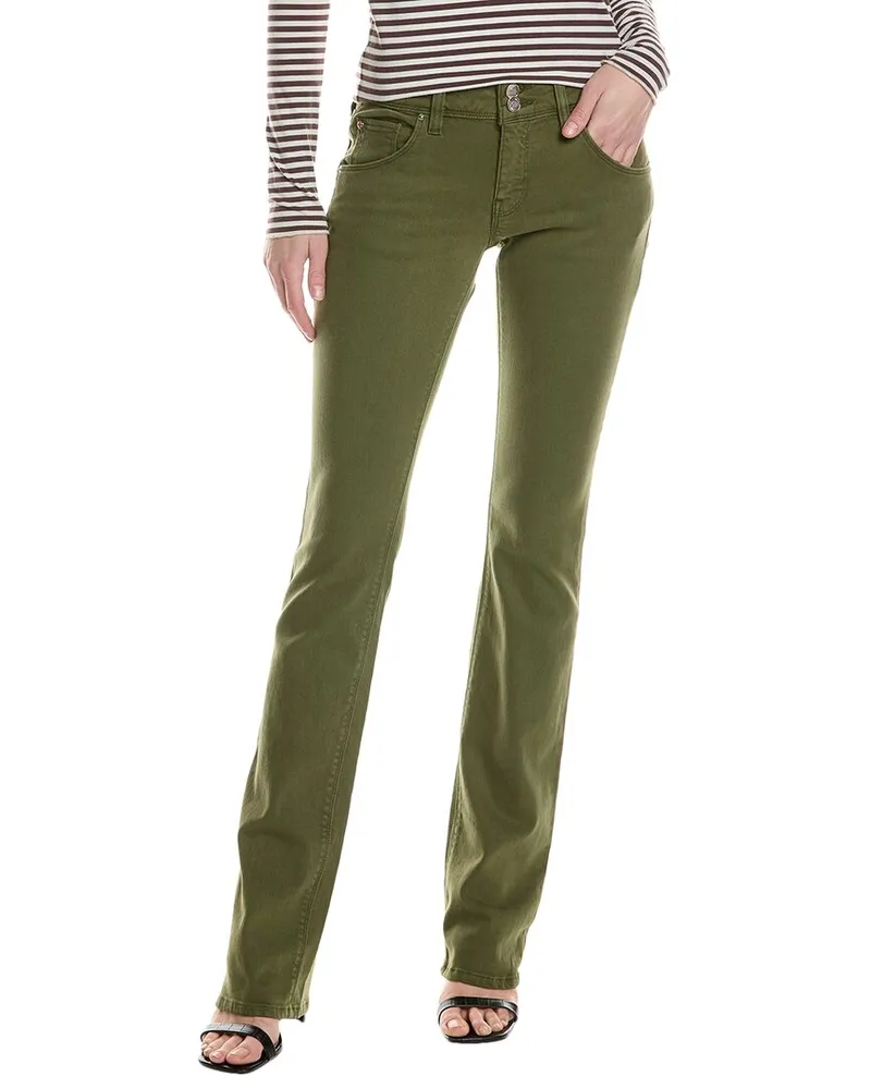 HUDSON Jeans Beth Mid-Rise Cypress Baby Boot Jean Green