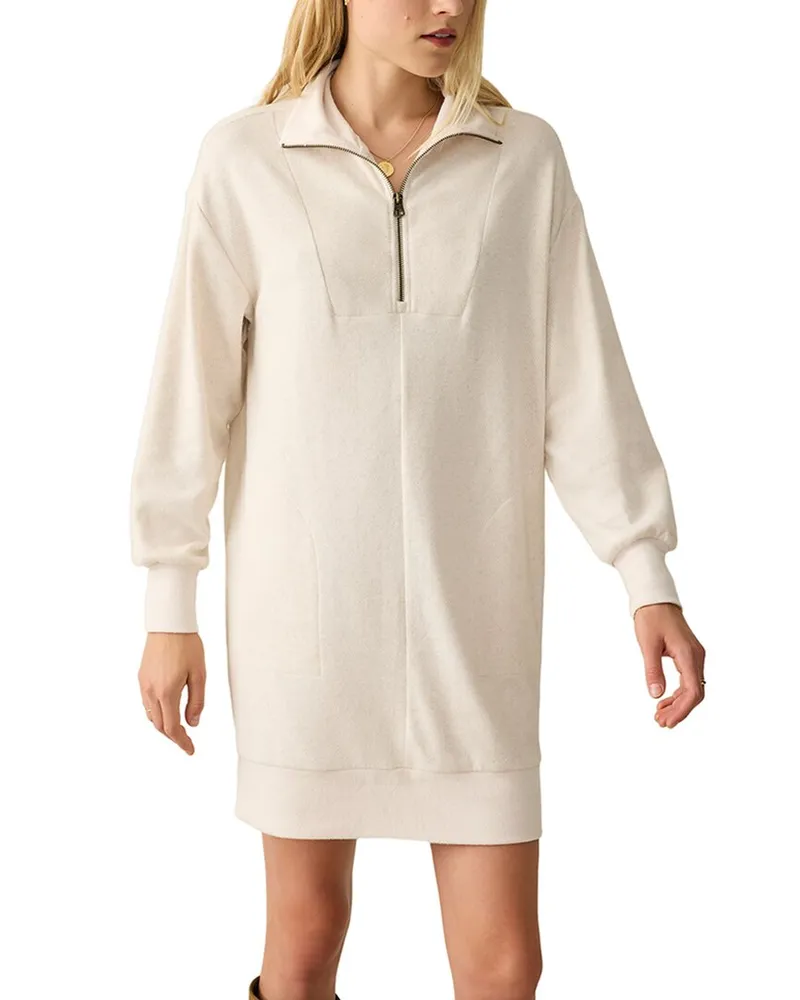 Faherty Legend Quarter Zip Dress Nocolor