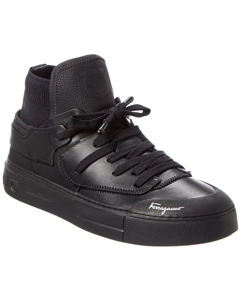 Ferragamo Neely Leather Sneaker Nocolor