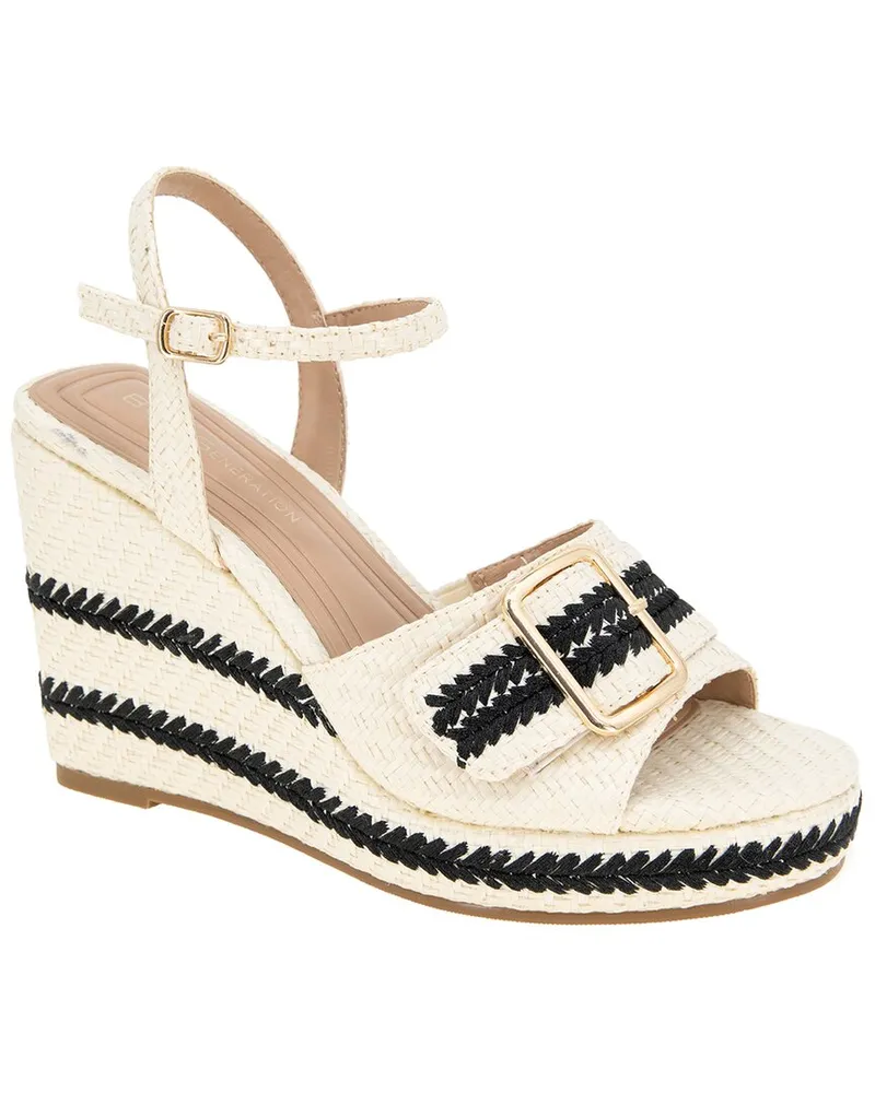 BCBGMAXAZRIA Elo Raffia Wedge Nocolor