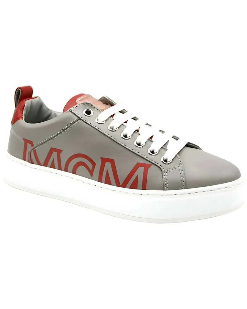 MCM Leather Sneaker Grey