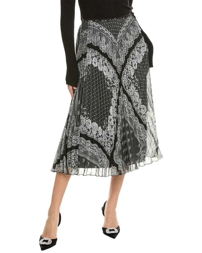 RED Valentino Midi Skirt Black