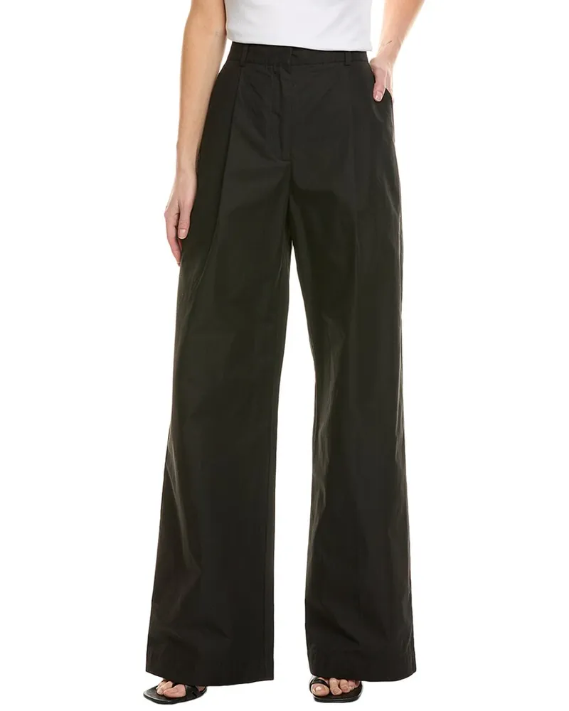 Rebecca Minkoff Walker Pleated Wide Leg Pant Black