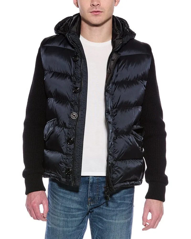 MOORER Foscolo Cashmere-Sleeve Down Jacket Nocolor