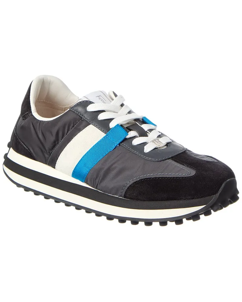Ferragamo Iulia Suede Sneaker Grey