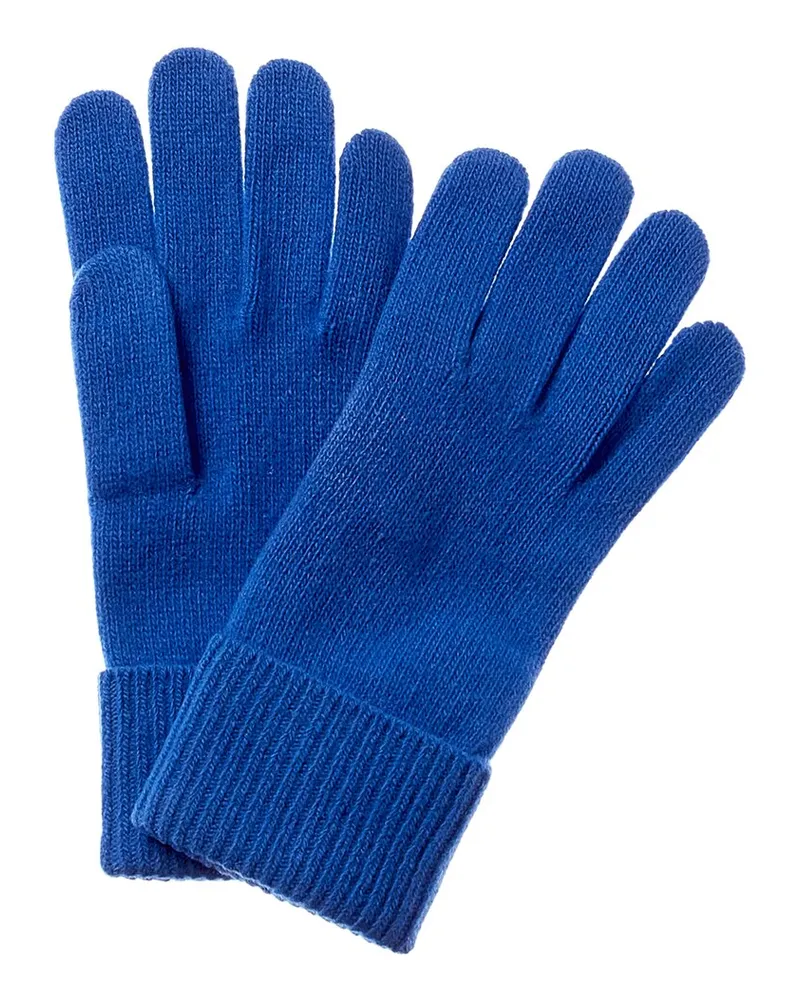 portolano  Cashmere Knit Gloves Blue