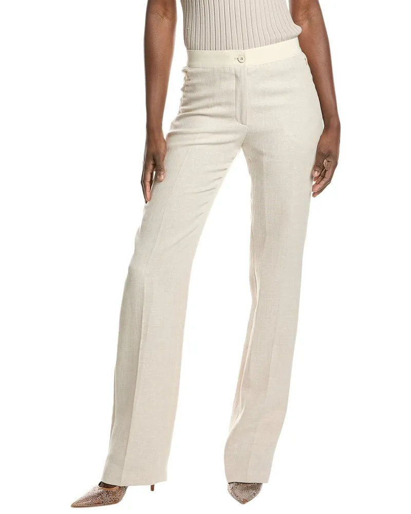 Akris Carl Linen & Wool-Blend Pant Beige