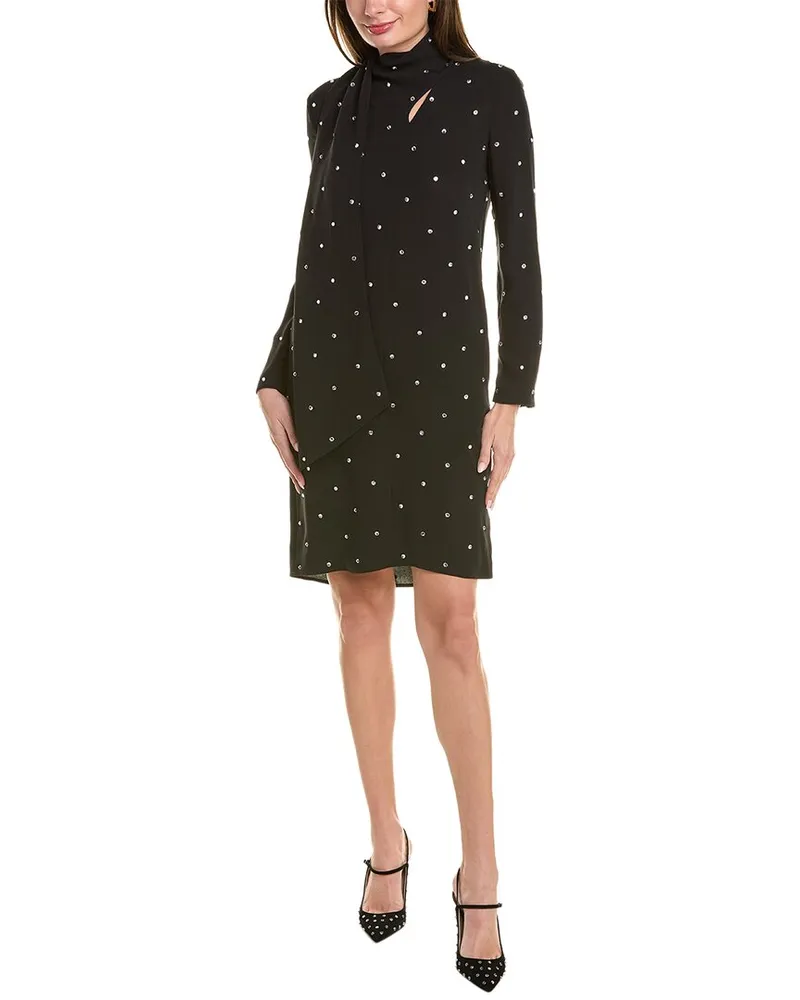 ST. JOHN Silk Shirt Dress Nocolor