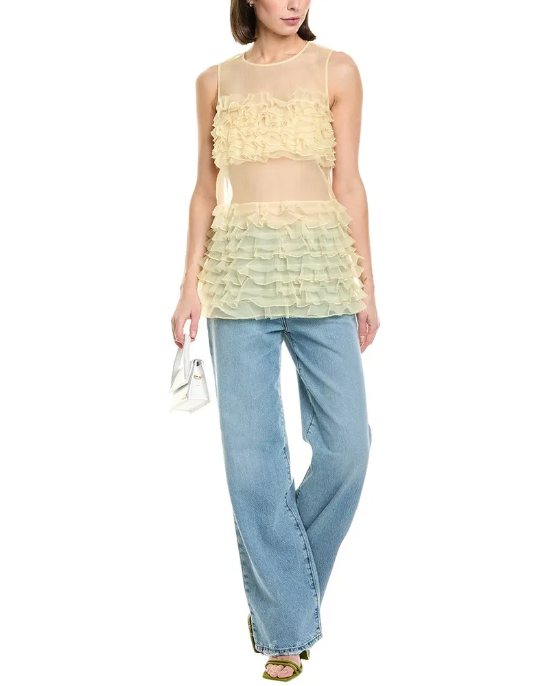 STAUD Myrtle Top Yellow