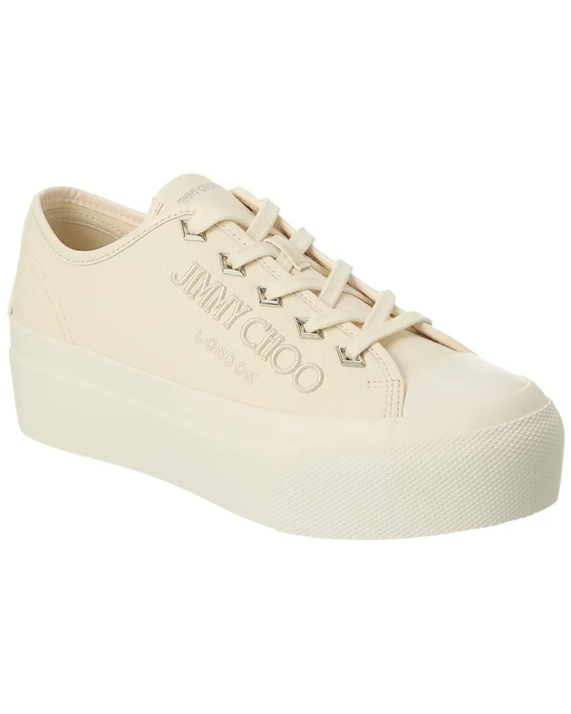 Jimmy Choo Palma Maxi/F Canvas Sneaker Nocolor