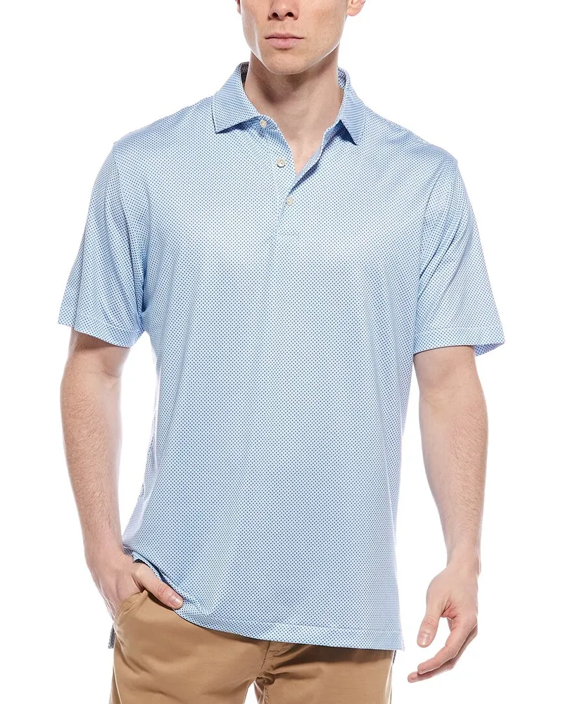 Peter Millar Phoenix Performance Jersey Polo Shirt Blue