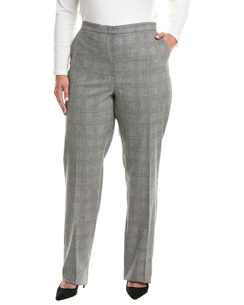 Marina Rinaldi Plus Edwige Long Wool-Blend Trouser Nocolor