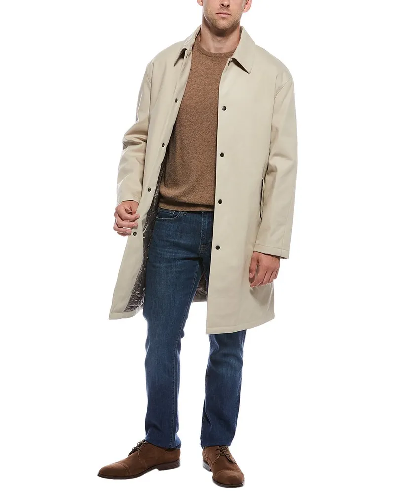 Theory Twill Overcoat Tan