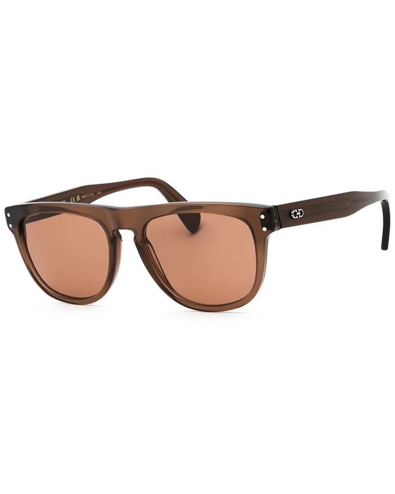 Ferragamo Men's 55mm Sunglasses Brown