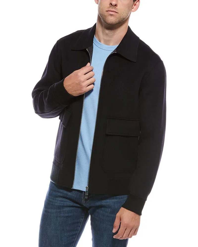 Theory Sean Wool & Cashmere-Blend Jacket Black