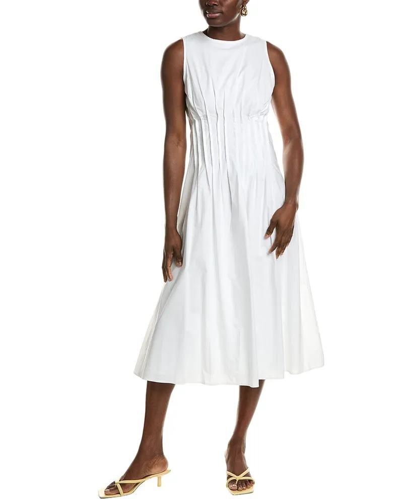 1.STATE Midi Dress White