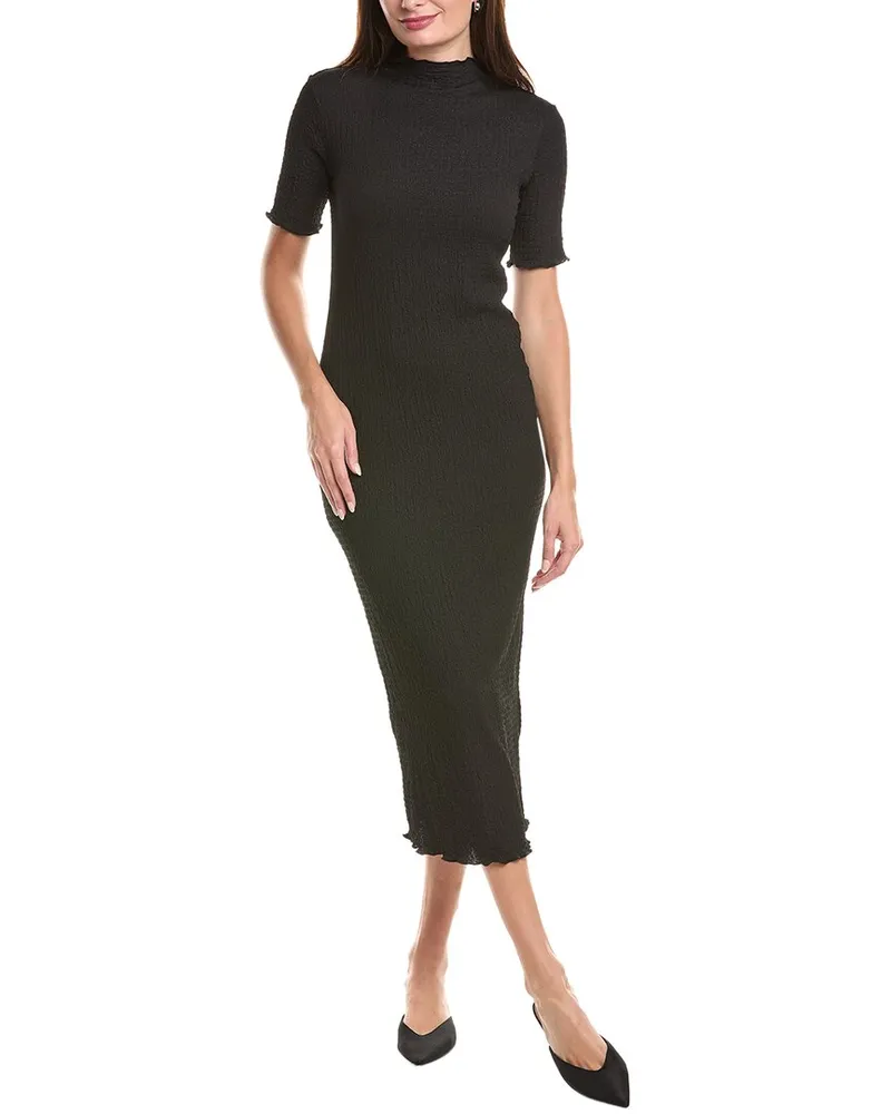 Joseph Ribkoff Textured Midi Dress Black