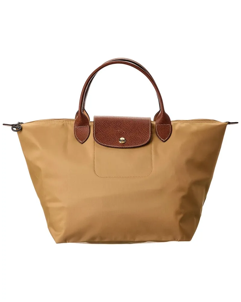 Longchamp Le Pliage Original Medium Canvas Handbag Brown