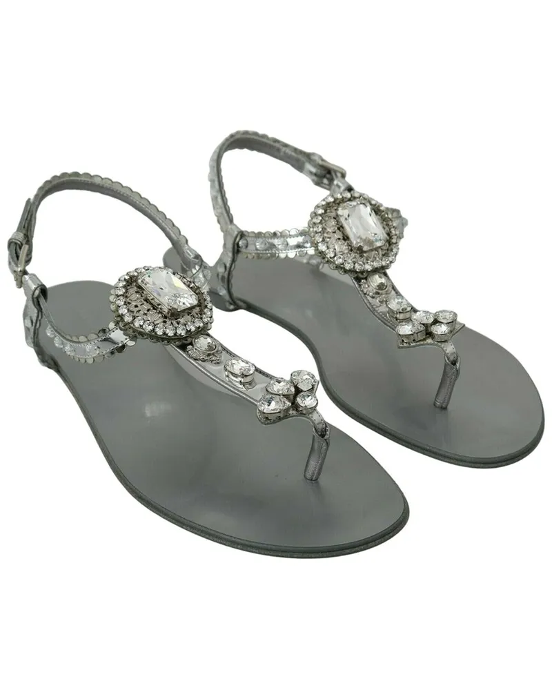 Dolce & Gabbana Crystal Flip Flop Nocolor