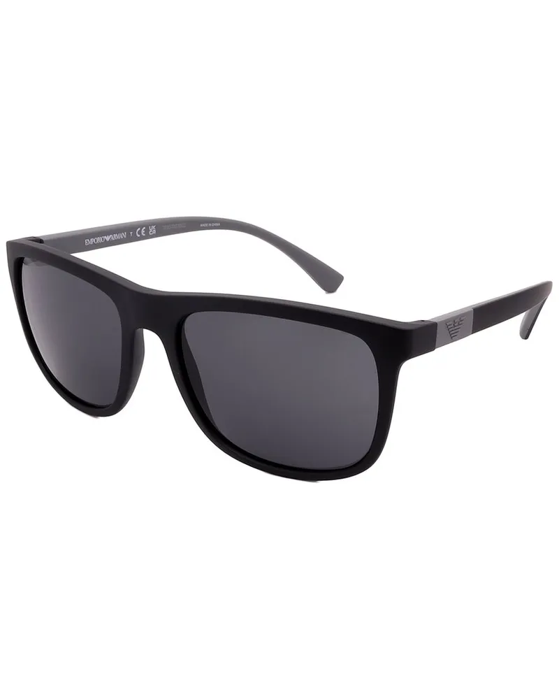 Giorgio Armani Men's EA4079 57mm Sunglasses Black