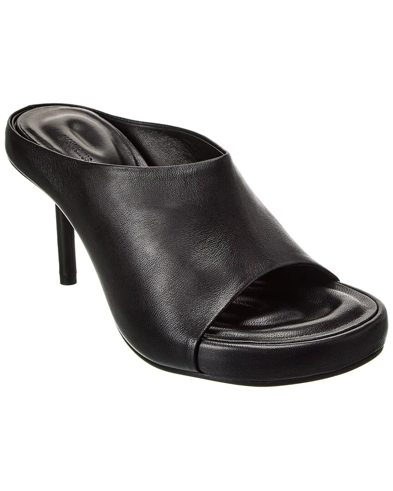 Jacquemus Les Mules Nuvola Leather Sandal Black