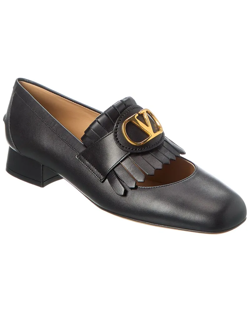 Valentino Garavani VLogo 25 Leather Loafer Black