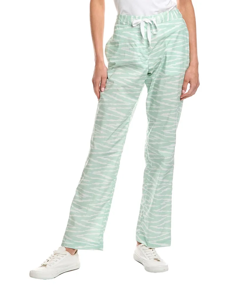 Officine Generale Officine Generale Magali Printed Pant Green