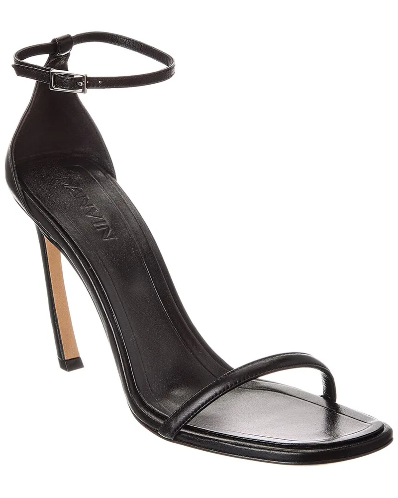 Lanvin Swing 95 Leather Sandal Black