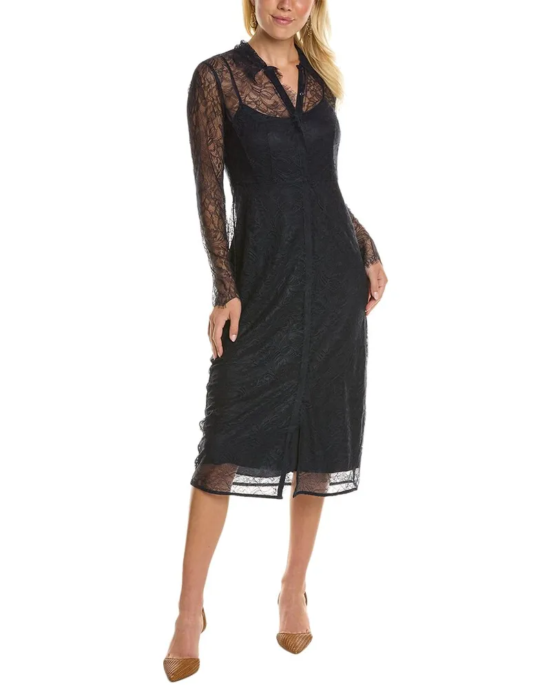 Rebecca Taylor Lace Shirtdress Nocolor