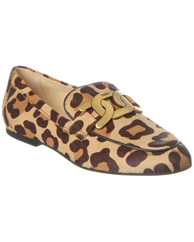 TOD'S TOD’s Cuoio Haircalf Loafer Brown
