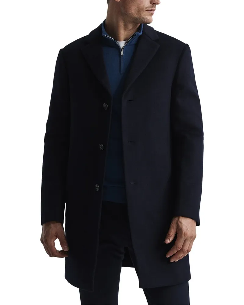 Reiss Gable Wool-Blend Epsom Overcoat Nocolor