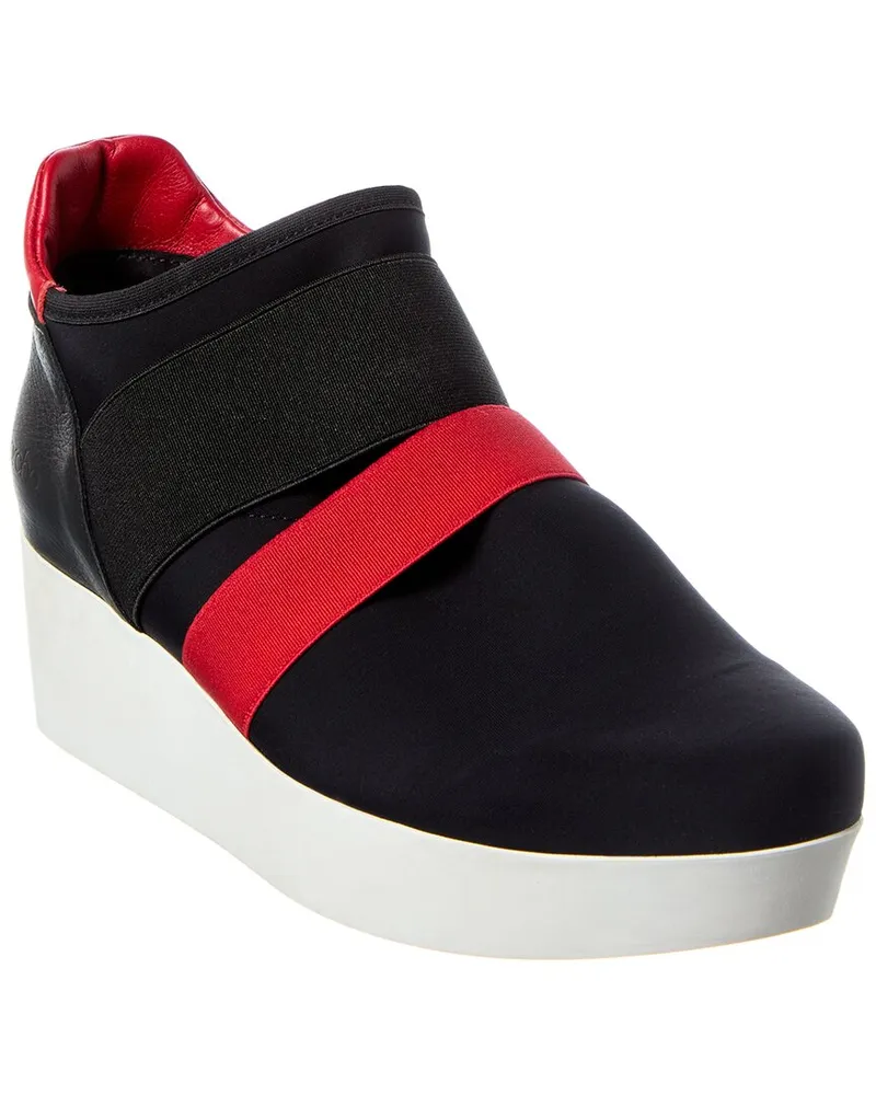 Arche Fujame Leather Platform Sneaker Black