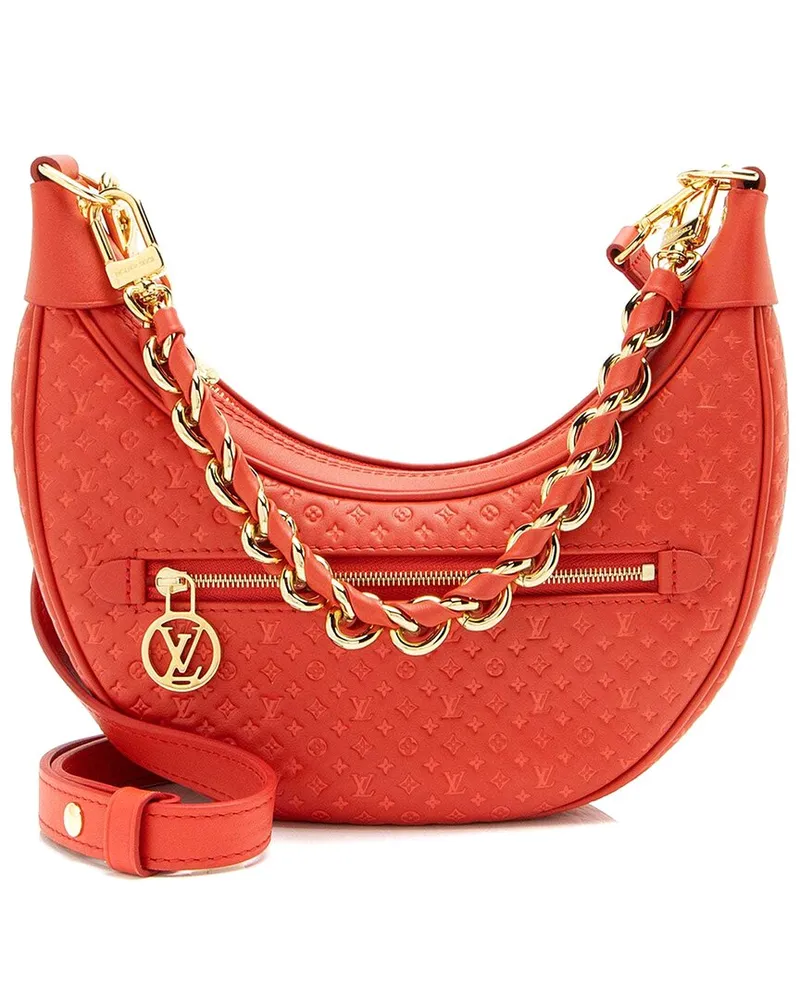 Louis Vuitton Red Nanogram Embossed Loop (Authentic Pre-Loved Nocolor
