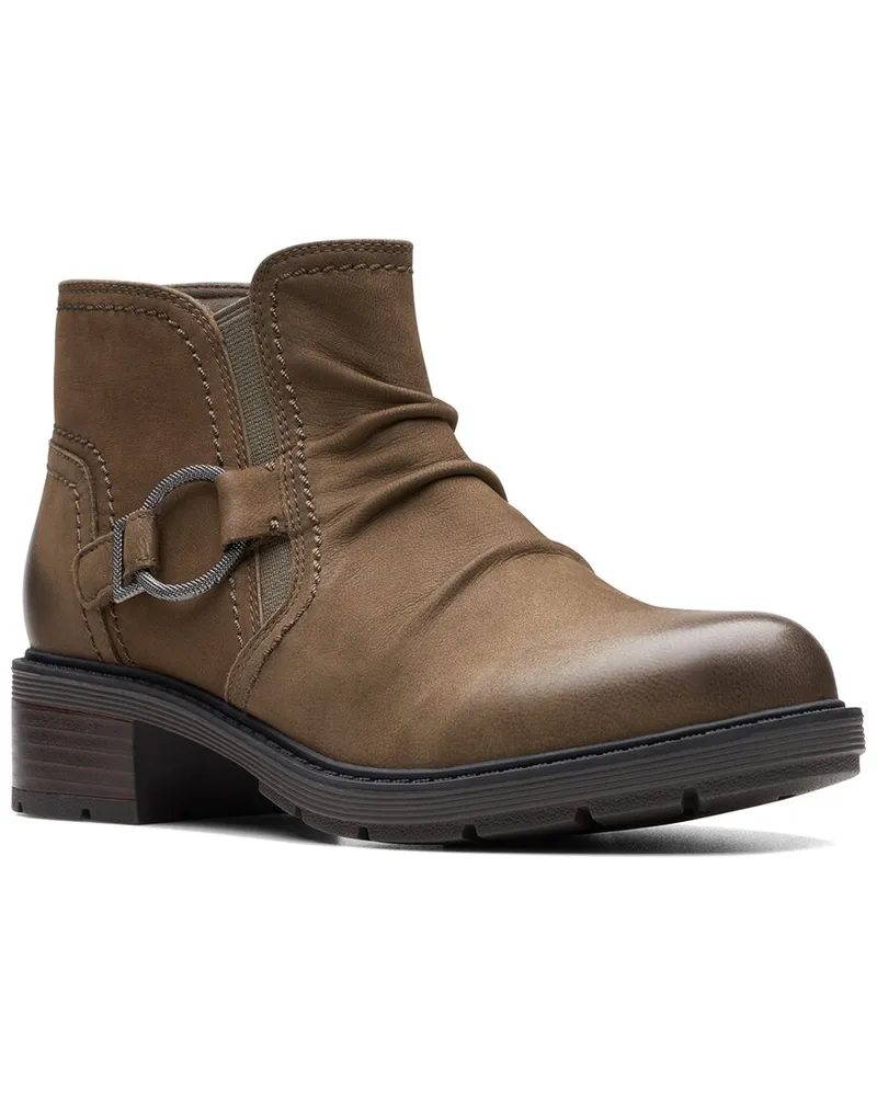 Clarks Hearth Faye Leather Bootie Nocolor