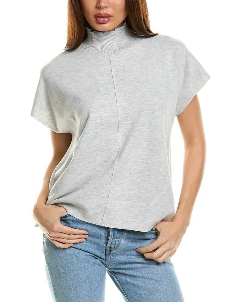 Splendid Winslow Mock Neck Pullover Grey