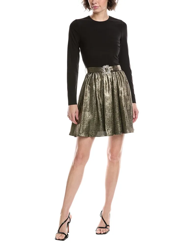 Adrianna Papell Jersey Mini Dress Black