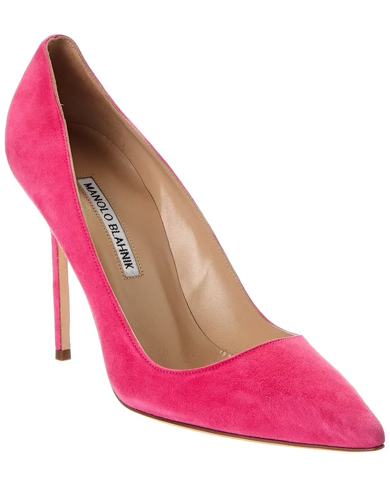 Manolo Blahnik BB 105 Suede Pump Pink