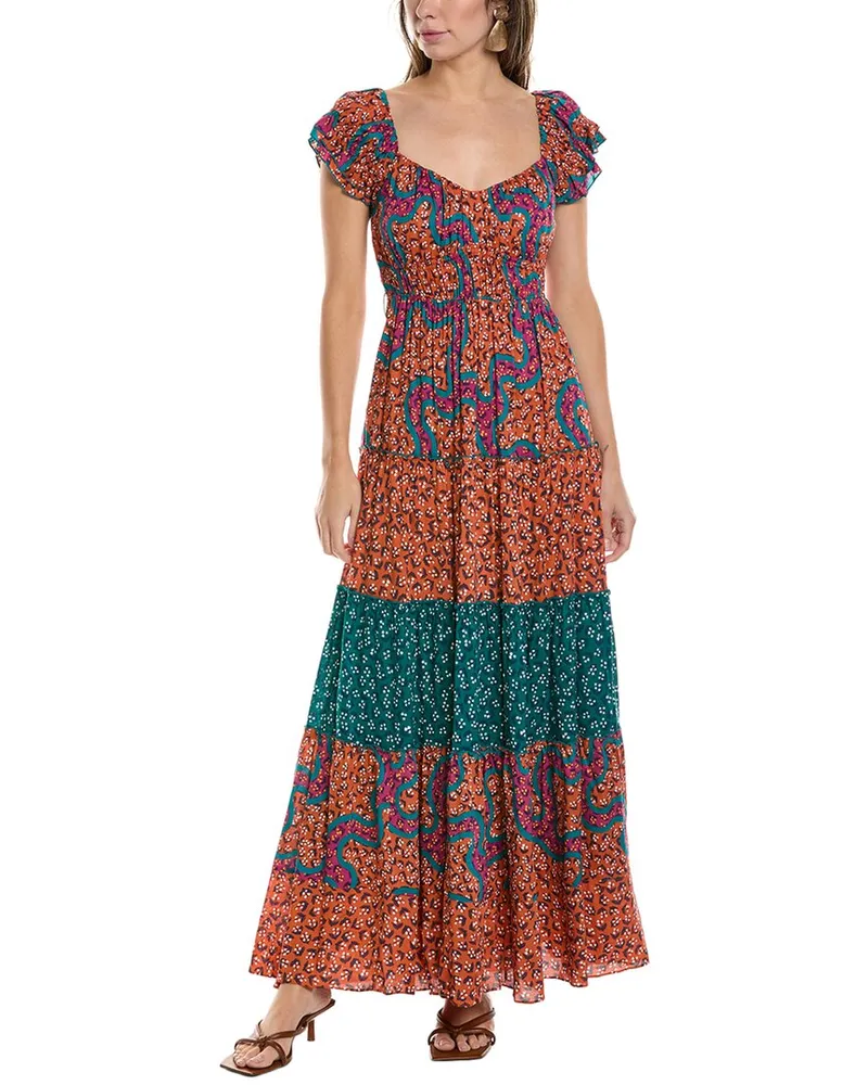 Diane von Furstenberg Alejandro Maxi Dress Orange