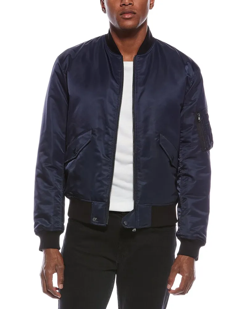 Theory Flight Bomber Jacket Blue