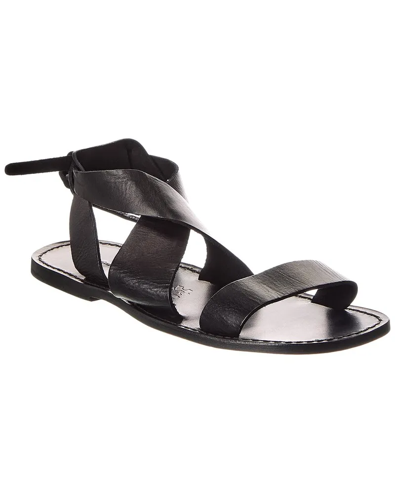 Officine Generale Officine Generale Positano Leather Sandal Black