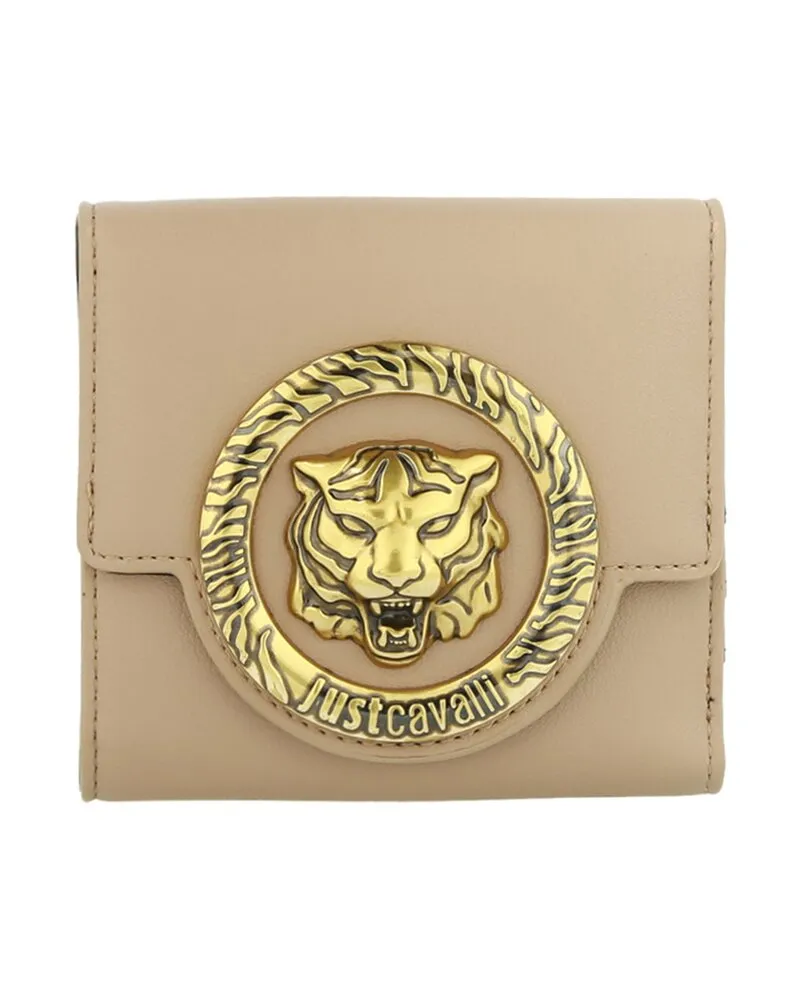 Just Cavalli Logo-Embossed Wallet Brown