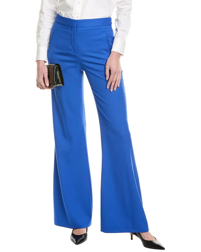 HUGO BOSS Talia Wool-Blend Trouser Blue