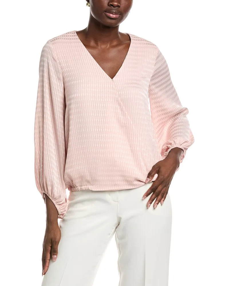 Vince Camuto Cross Front Blouse Pink