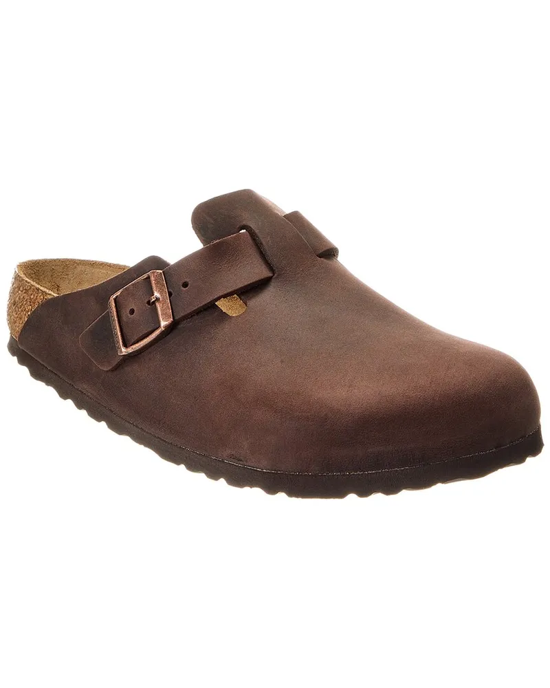 Birkenstock Boston Leather Mule Brown